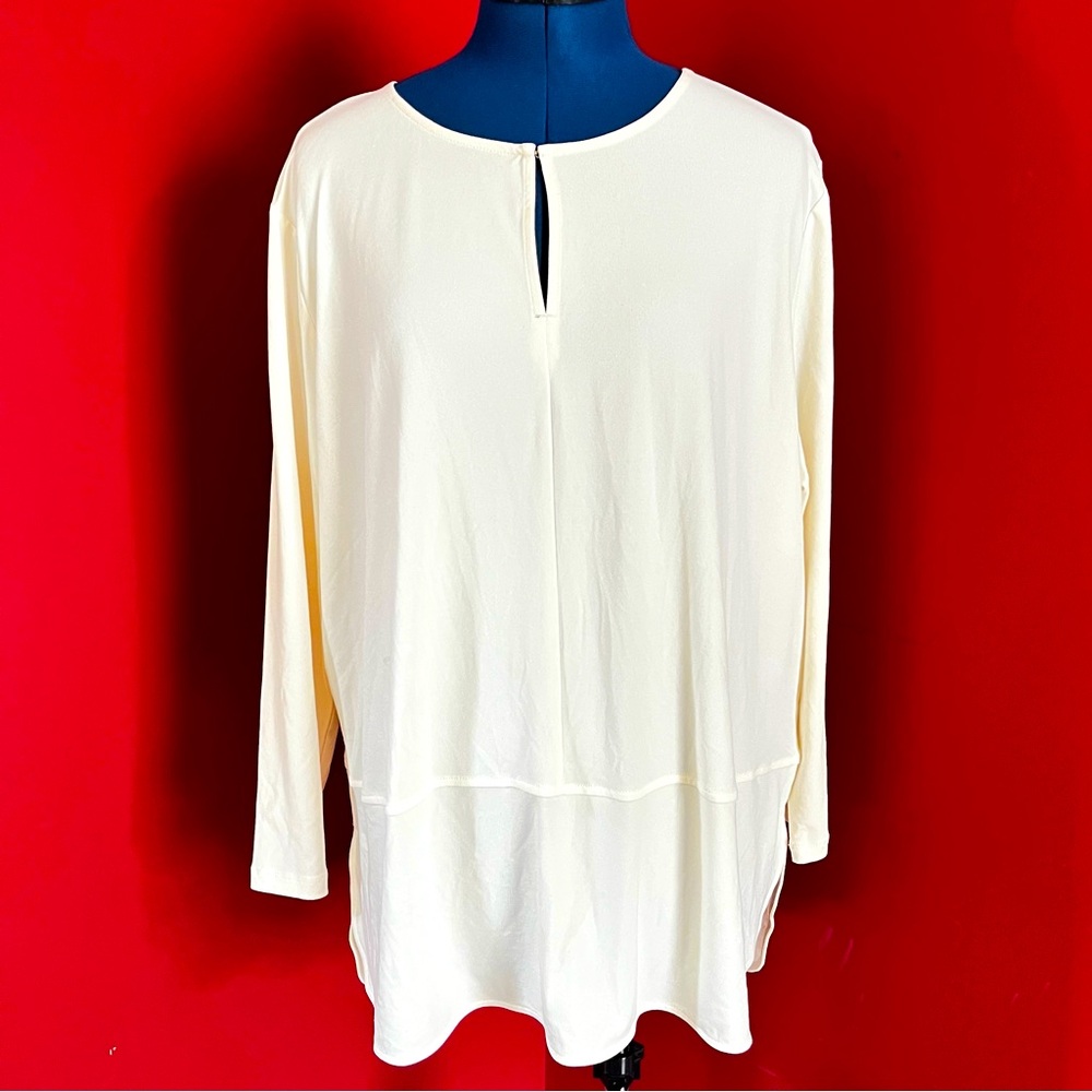 **SOLD** NWT  LAUREN Ralph Lauren Keyhole JerseyTunic Top - Picture 2 of 11